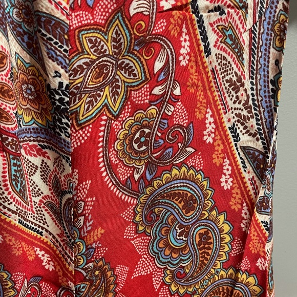 🔥Boho Red Bandana Hem Dress - Picture 4 of 5